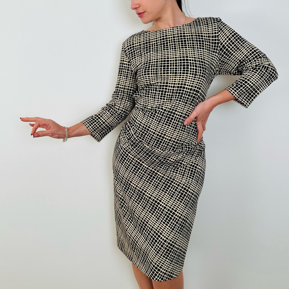 J. McLaughlin Midi Geometric Print Dress
